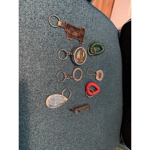 8 Key Chains  Vintage